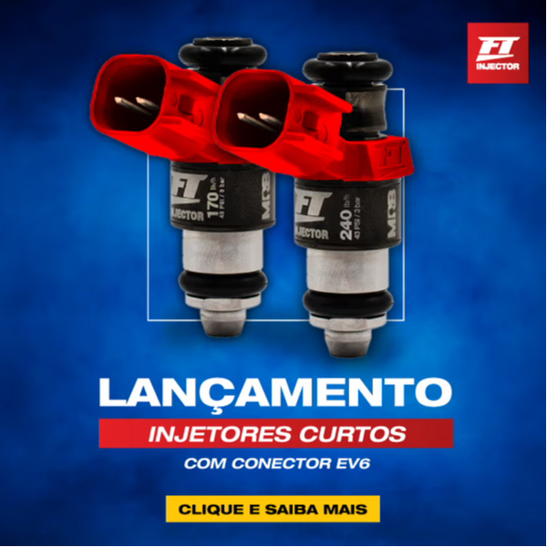Lançamento: FT Injectors curtos de alta impedância com conector EV6