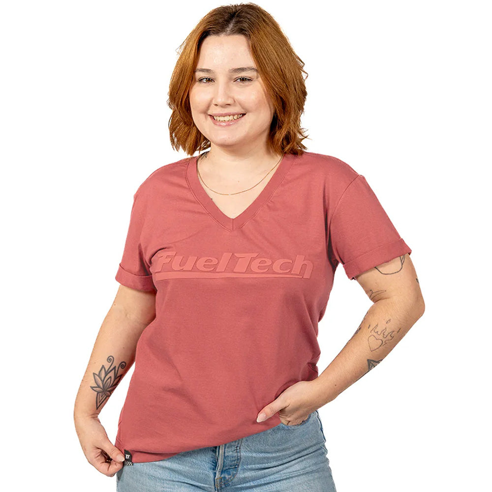 Camiseta BabyLook Terracota FuelTech