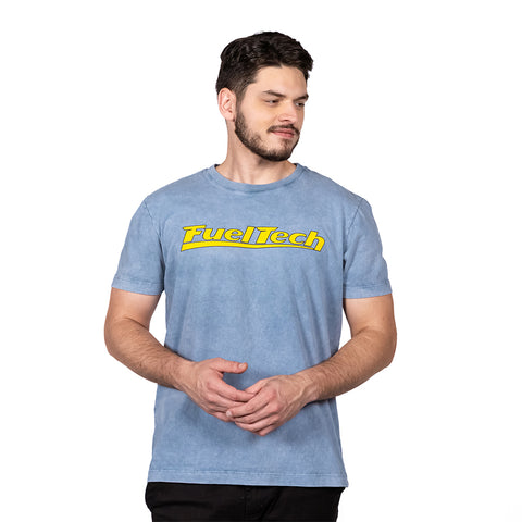 Camiseta Slim Azul Estonado FuelTech
