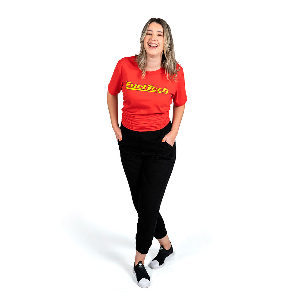 Camiseta Vermelha FT Amarelo