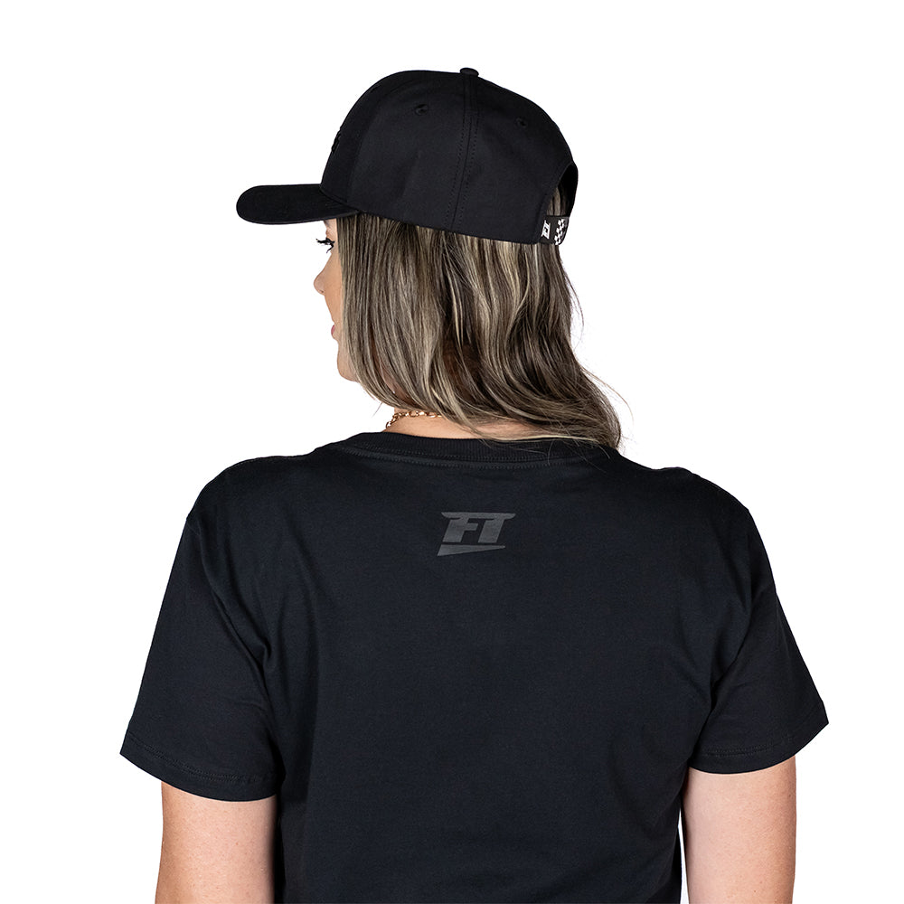 Camiseta Baby Look Preta Carbono