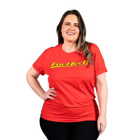 Camiseta Vermelha FT Amarelo