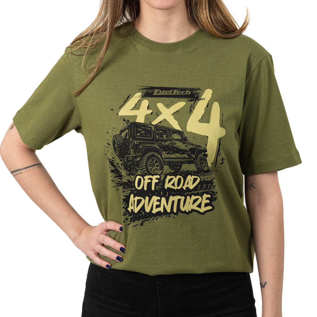Camiseta 4x4 Adventure FT - modelo feminino frente