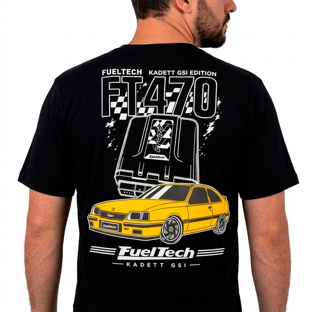 Camiseta Kadett GSI FT - costas com estampa FT470 Kadett GSI Edition