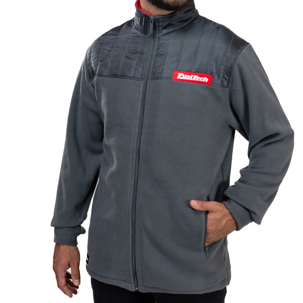 Jaqueta Fleece Grafite FT torso frontal