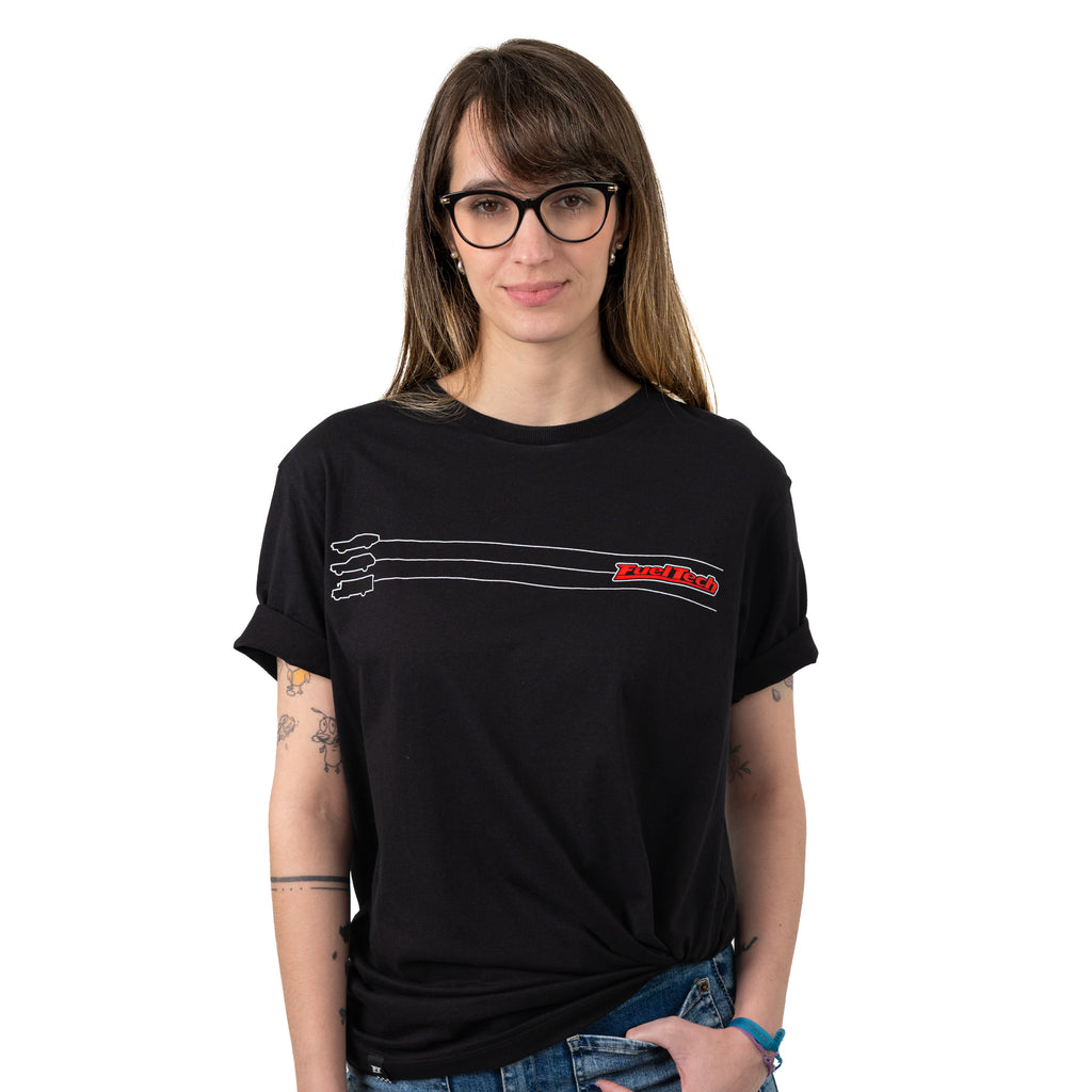 Camiseta Tour Vegas FT - modelo feminino frente